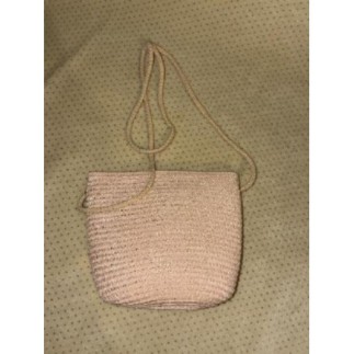 Petit sac mains osier rose...