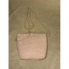 Petit sac mains osier rose  neuve 
