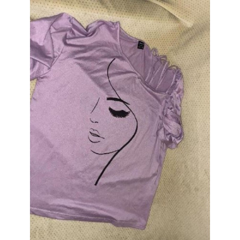 Haut overseize mauve  taille 36 shein 