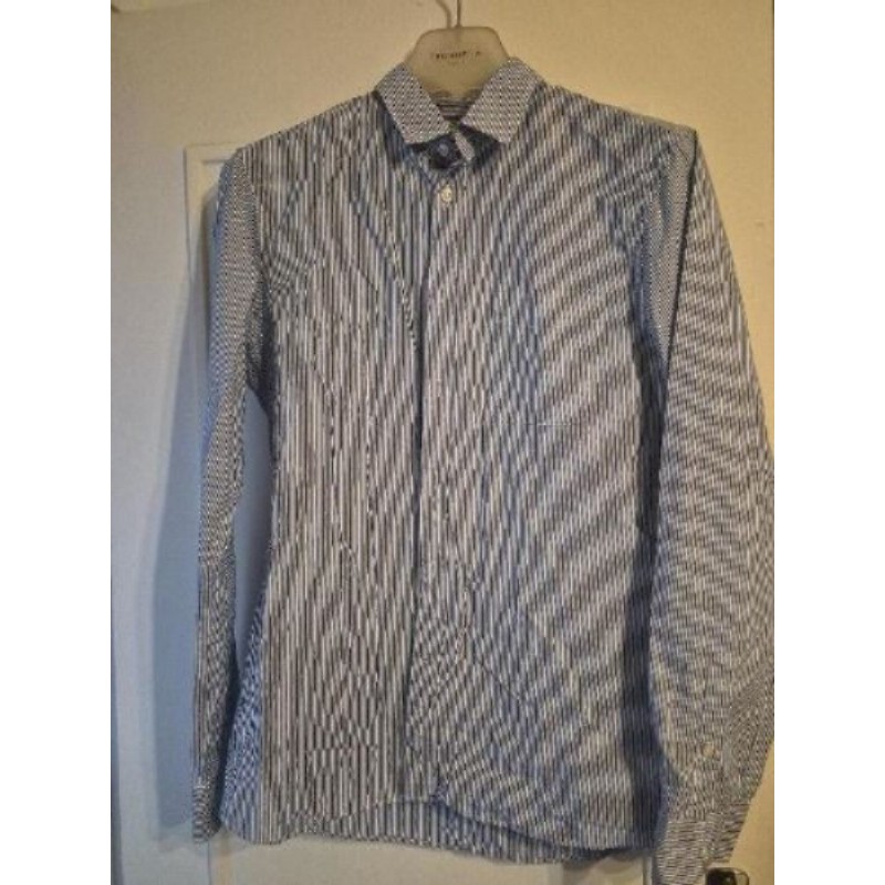 Chemise homme celio fines rayures slip fit taille 39/40