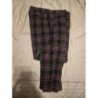 Pantalon homme Pull&bear bleu marine et bordeaux écossais taille 42