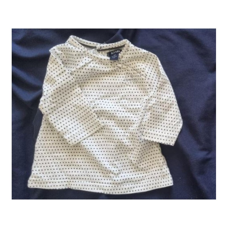Tee-shirt 1 mois kiabi à pois