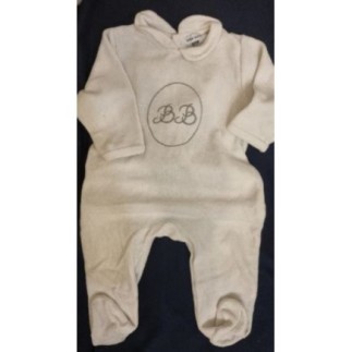 Pyjama 6 mois DPAM blanc BB
