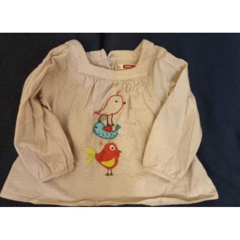 Tee-shirt 12 mois DPAM rose
