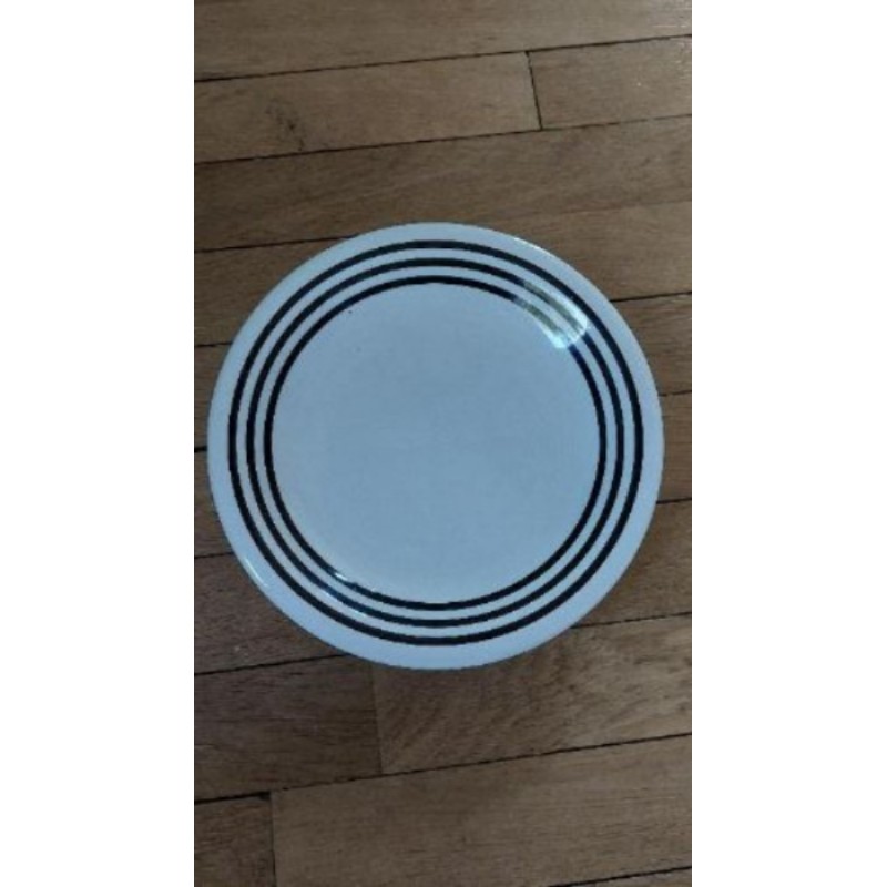 Assiette noir céramique - made in italy 