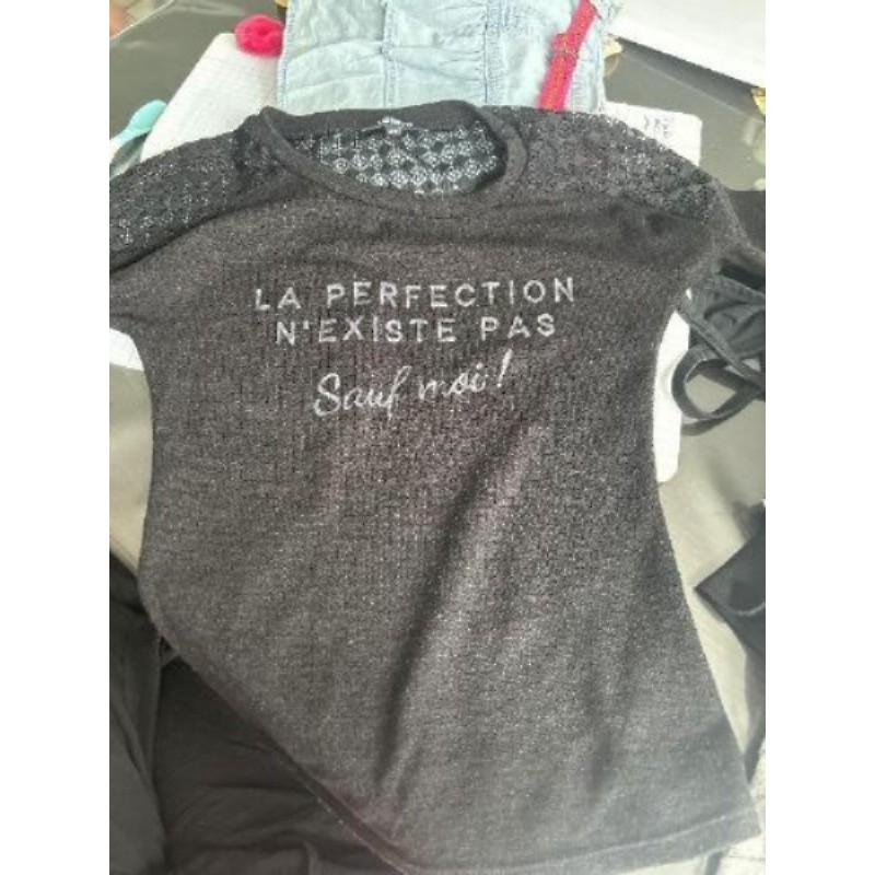 Haut liberto noir la perfection n’existe pas xs