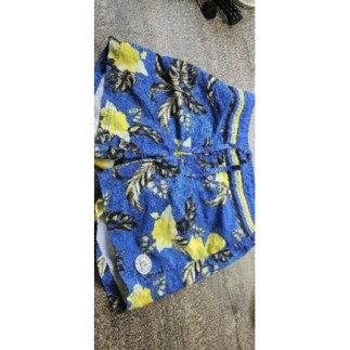Short de bain longboard bleu 