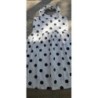 Robe blanche à pois noir Kiabi 12 ans