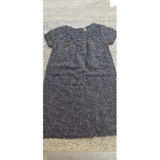 Robe zara dentelle grise 7...