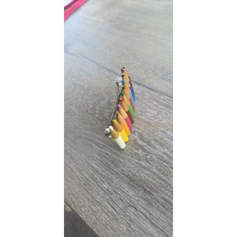 Barrette cheveux crayons