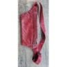 Banane en cuir rouge sport