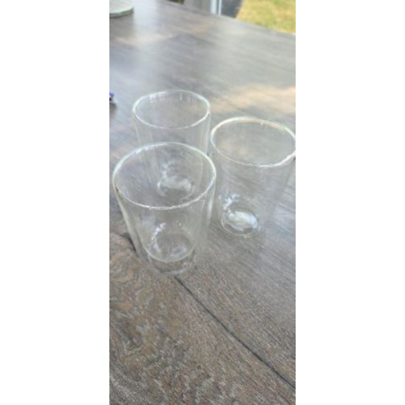 Lot de 2 tasses double parois