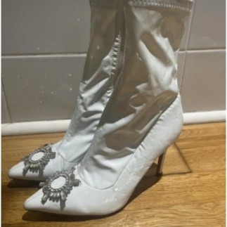 Bottines à talons blanche 41 