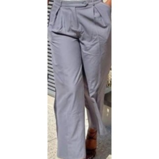 Pantalon taille haute gris 38 