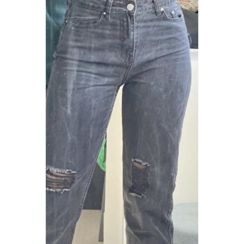 Jeans noire effet déchiré 38 