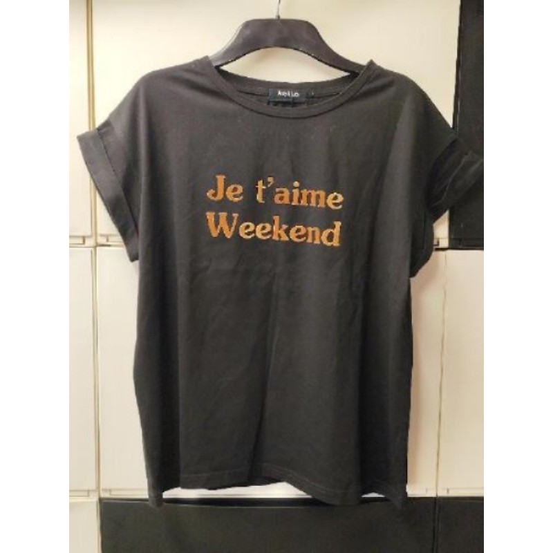 Tee shirt noir Andy & Lucy taille M