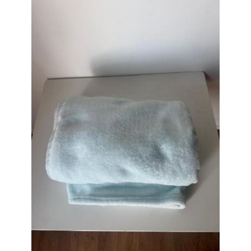 Couverture polaire bleue 