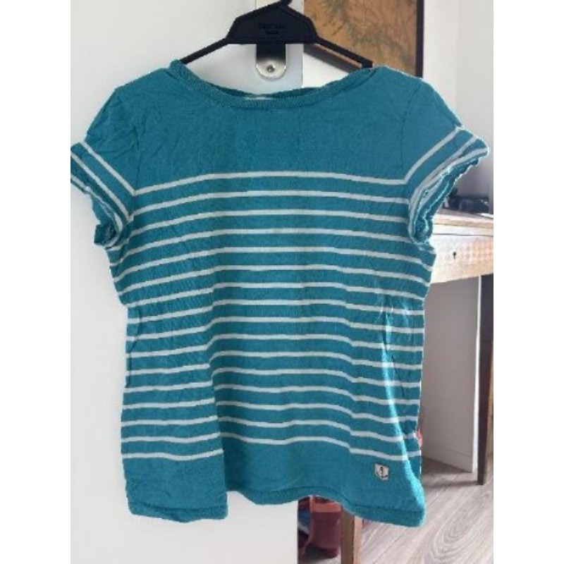 ARMORLUX - T-shirt rayé bleu turquoise - Taille 2 - En très bon état