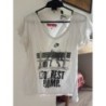 WATS - T-shirt col V - Motif Forrest Gump - Taille S