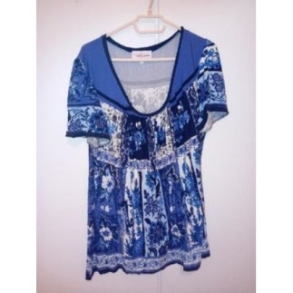 Taille 4 Toscane t shirt Bleu