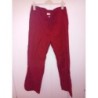 Taille 44 pantalon coton/lin rouge 