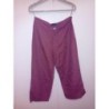 Taille 38 Panta court Viscose /Lin  violet in extenso