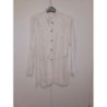 Taille 38/40  chemisier Blanc dentelle 