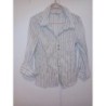 Taille 3 Chemisier Armand Thierry  blanc/noir