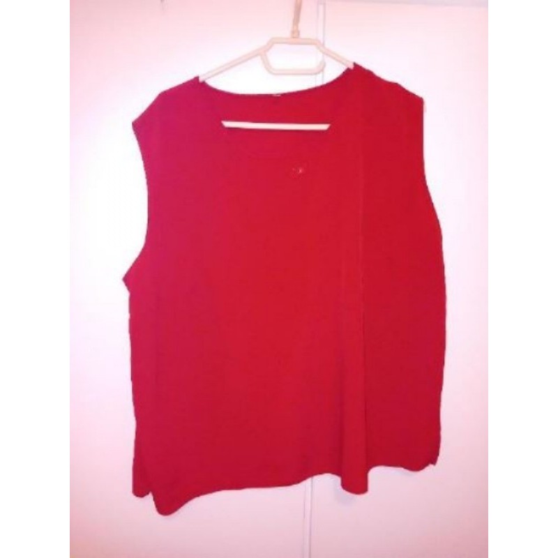 3 XL  Débardeur Rouge