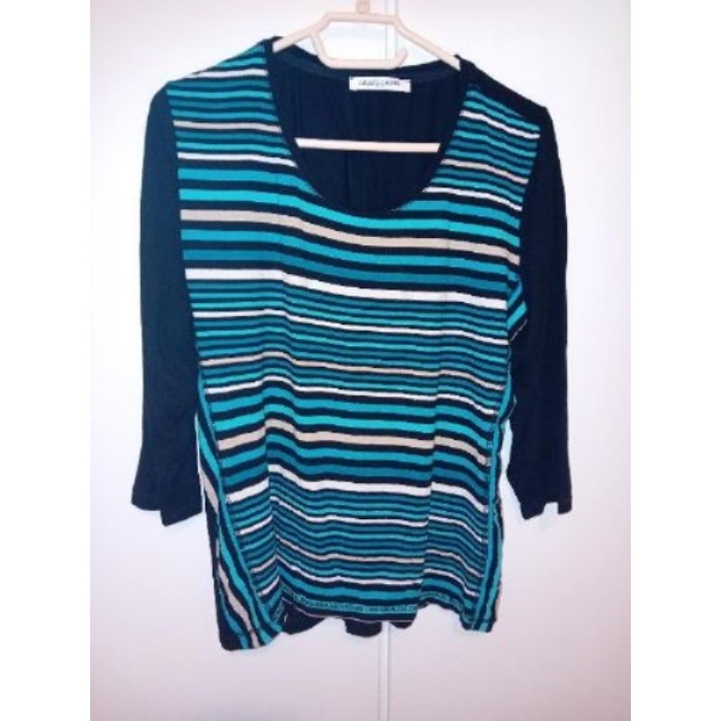 Taille 3 Christine Laure noir/ Turquoise Rayé