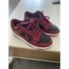 Baskets dunk nike noir/rouge t.38