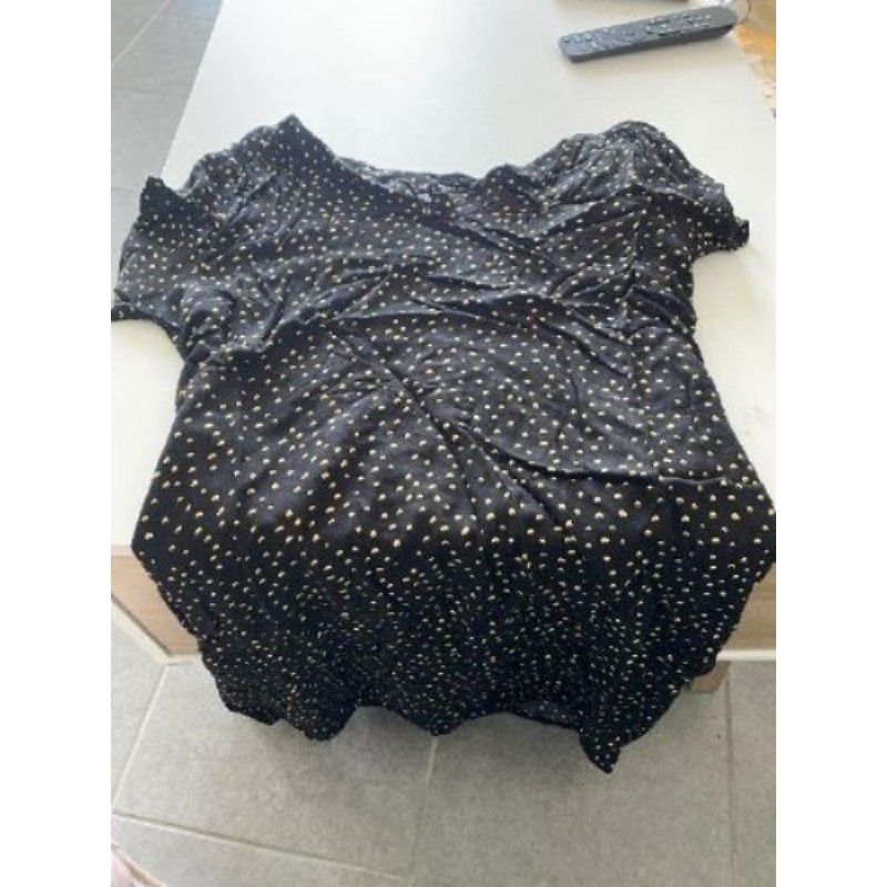 Robe noir/jaune extenso t.40