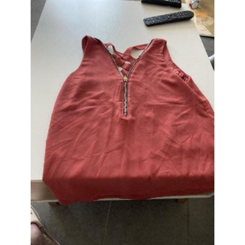 Débardeur femme vieux rose t unique 