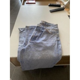 Jeans bleu clair femme mom...