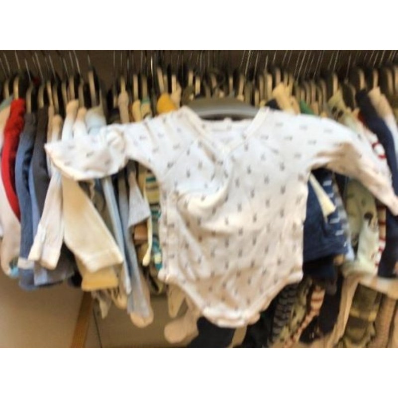 Body blanc et gris obaïbi 1 mois