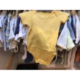 Body jaune sans marque 6 mois 