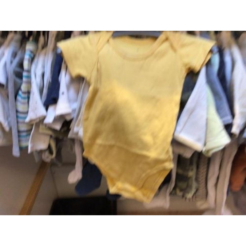 Body jaune sans marque 6 mois 