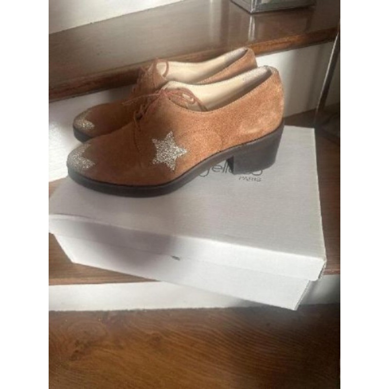 Chaussure mellow yellow en daim cuir inteieur et exterieur taille 37