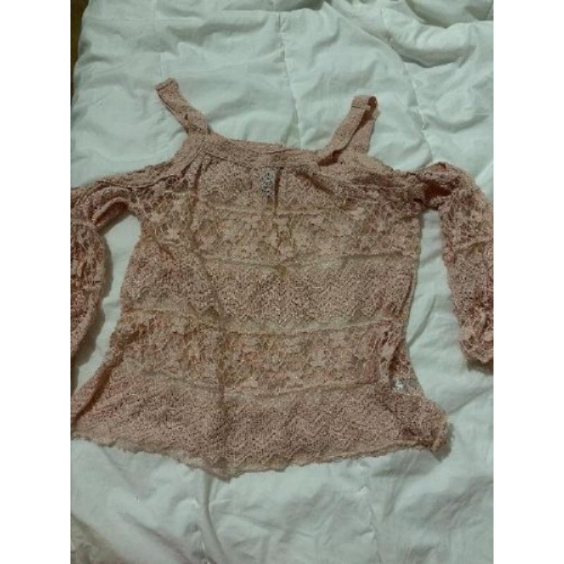 Haut T36 rose dentelle 