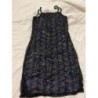 Robe fleurie dentelle noire T36