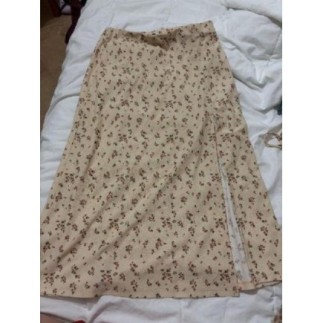 Jupe fleurie jaune T36