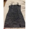 Robe H&M T38 bleu/grise à paillettes 