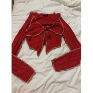 Haut SHEIN T34 rouge/jaune