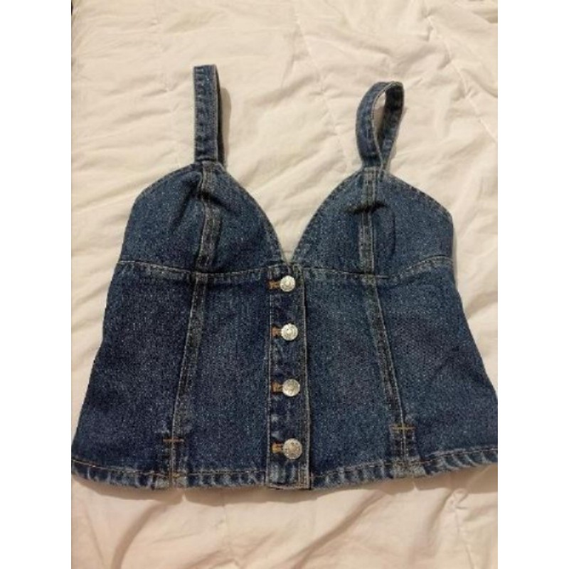 Haut ZARA T36 jean bleu 
