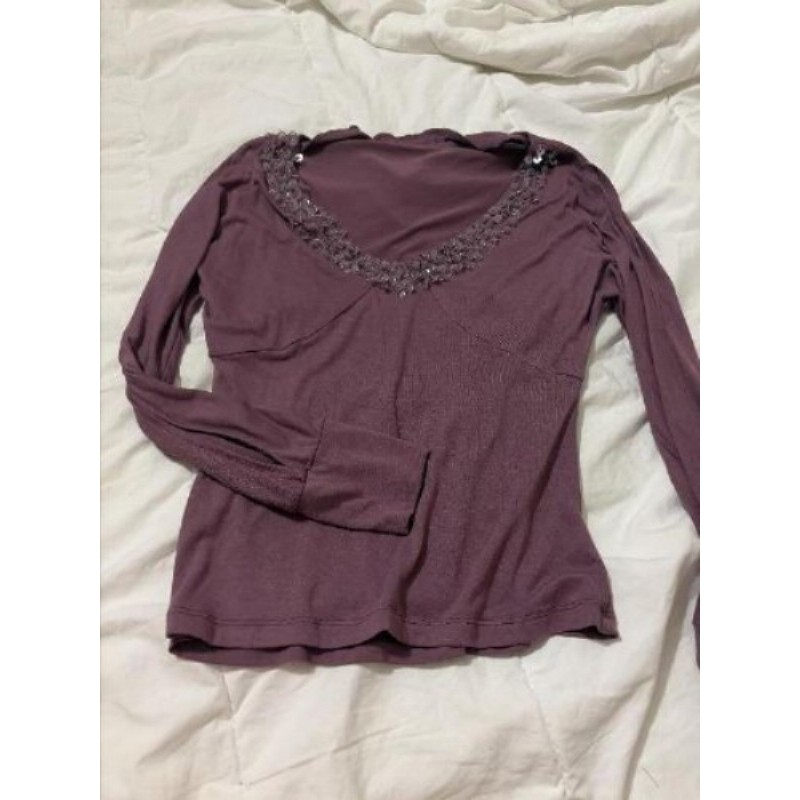 Haut SOGGO T38~ brodé violet 