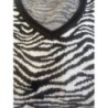 *Pull zebré noir/blanc - Taille L