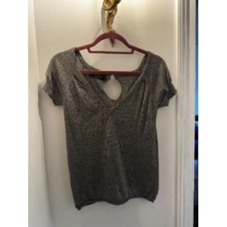 Top ZADIG & VOLTAIRE Mérinos extra fine T1 / gris