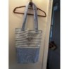 Sac tissu blanc / bleu neuf 