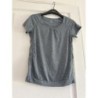 H&M - T-shirt de sport/fitness bleu/gris chiné - Taille S