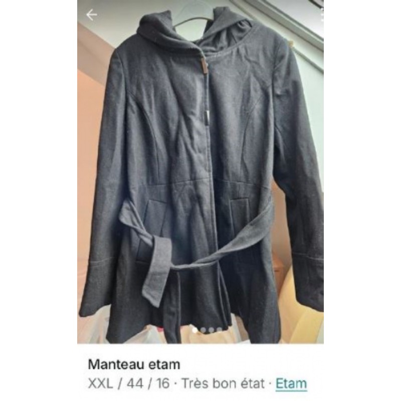 Manteau femme etam taille 44 